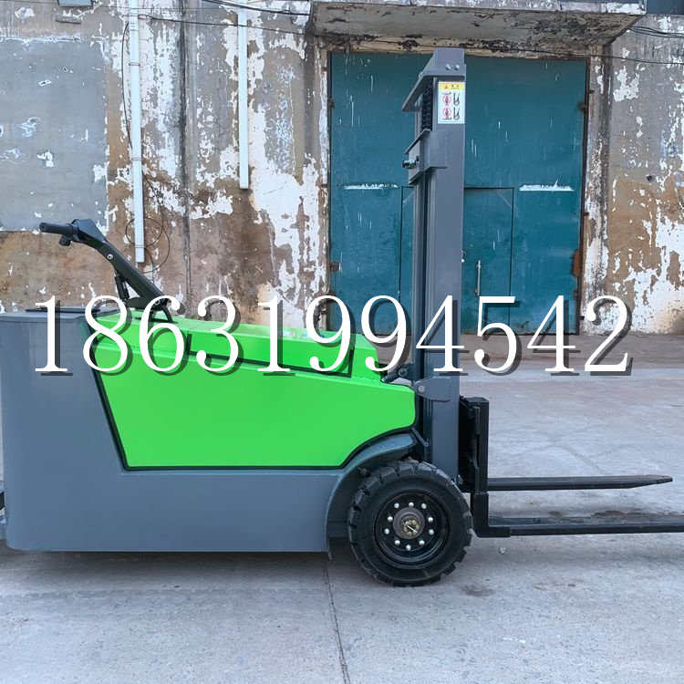 革吉县小型电动叉车1吨2吨步行站驾式电瓶堆高充电装卸车液压升降车铲车